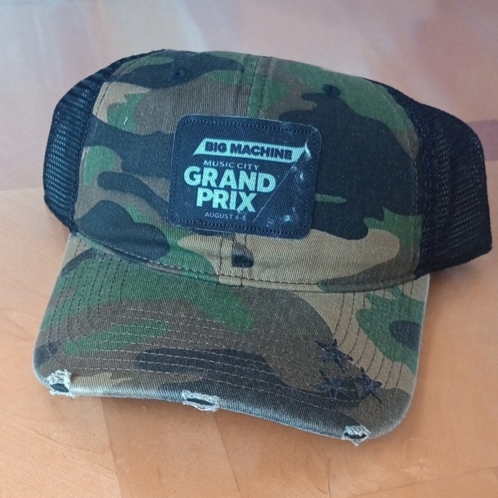 Indycar Big Machin Music City Grand Prix Camo Trucker Cap